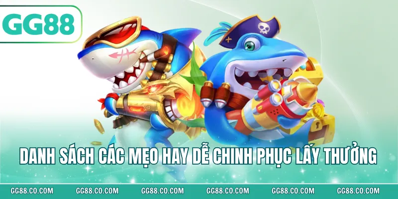 Danh sách các mẹo hay dễ chinh phục lấy thưởng 